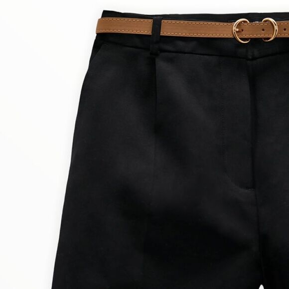 ZARA | Black | SHORTS WITH DARTS - Picture 4 of 12